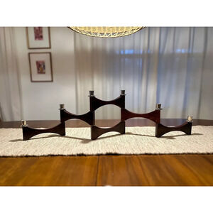 Mid-Century Modern Expandable Candelabra – Danish Style Centerpiece
